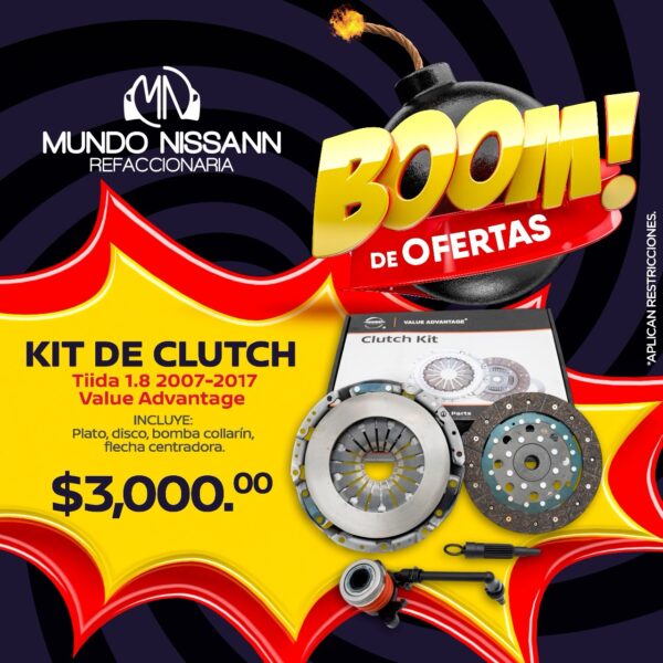 Kit De Clutch Nissan Tiida 1.8 2007-2017