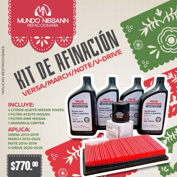 Kit Afinación Menor Versa March